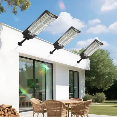 Solar-Straßenlaterne, wasserdicht, mit Bewegungssensor für den Garten