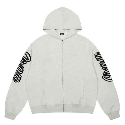Nakış harfli kapüşonlu sweatshirt ve uzun eşofman altı, erkek spor takımı - 10