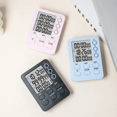 Magnetic Kitchen Timer, Multiple Timer and Work Time Management Tool - 5