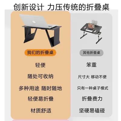 Car multifunctional foldable table rear seat laptop desk storage shelf car home dual-purpose lightweight foldable car small table - 5