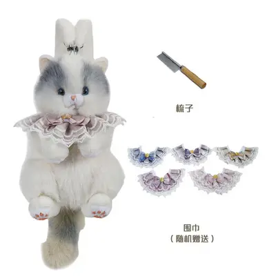 Cat Plush Backpack, Realistic Cat Design, Cute Birthday Gift - 13