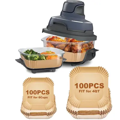Sınır ötesi fritöz özel kağıdı Tek kullanımlık fritöz kağıdı Çift hazneli fritöz kağıtları stokta - 11