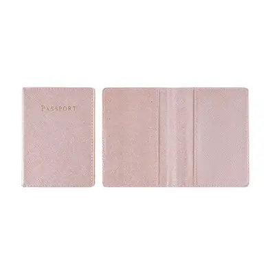 PU leather passport holder, crosshatch pattern, travel set - 5
