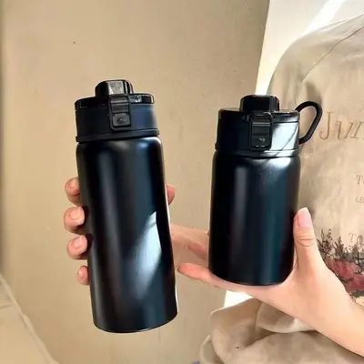 Portable Kids Thermos Cup 304 Stainless Steel Gradient Student Cup - 12