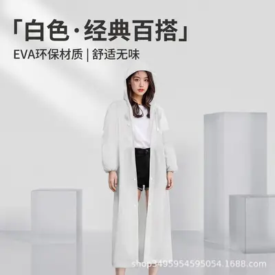 EVA Raincoat, Thickened, Long Model, Children's - 10