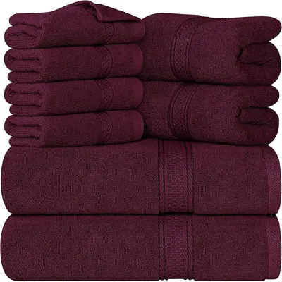 Taolefu Baumwoll-Handtuchset 90x180cm, 3er oder 6er Set