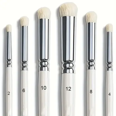 DIY wool brush set, 6-piece, ceramic painting, oil and gouache - 1