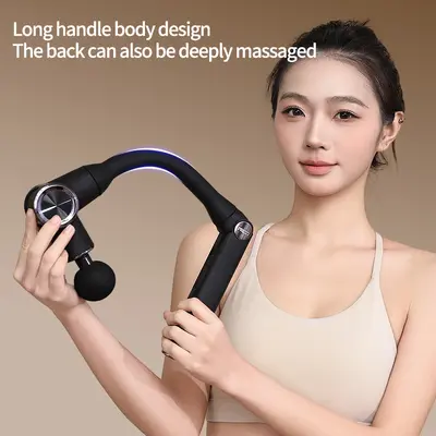 Katlanabilir fasya tabancası, long handle, kas masaj, akıllı