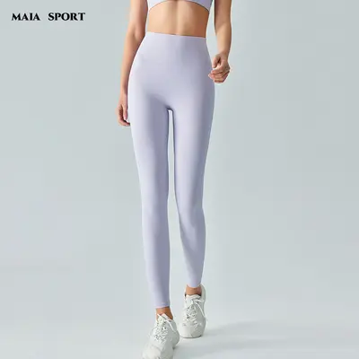 MAIA SPORT高腰瑜伽裤女夏季跑步运动紧身外穿普拉提健身服云感裤