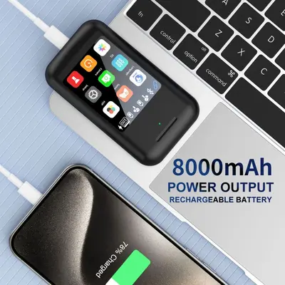 A98 BOX Bluetooth Earbuds Power Bank with 2.8 Inch Display 3-in-1