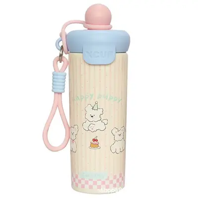 Karikatür Yüzen Top 316 Paslanmaz Çelik Termos Bardak 500 ml Taşınabilir