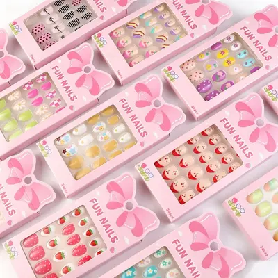 Kinder-Steckfingernägel, 24 Stück, Spielzeug-Nagelset