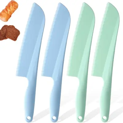 Children's plastic knife set, early learning, cake and fruit cutting - 7