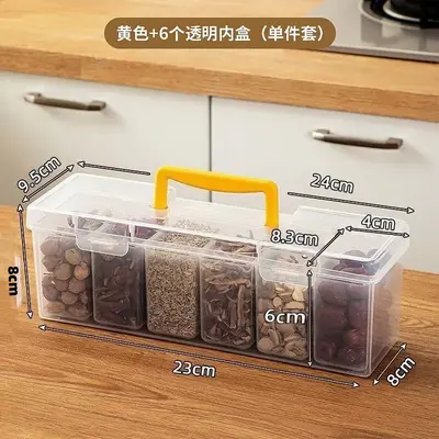 Spice storage box with compartments, kitchen - 7
