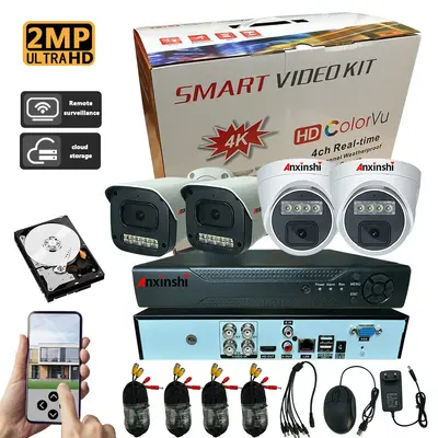 4-Kanal AHD Kamera DVR Set 2MP/5MP mit Nachtsicht - 7
