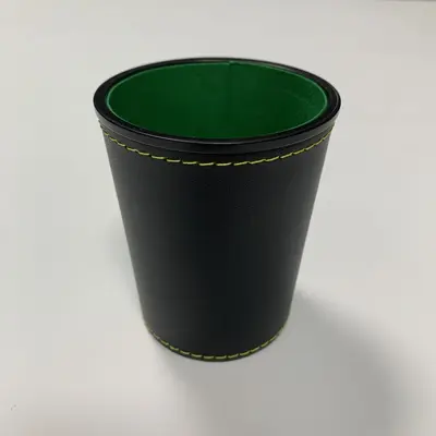 Deri Huni Şeklinde Zar Kabı, Bar ve KTV Oyunları İçin Logo Baskılı Zar Fincanı - 11