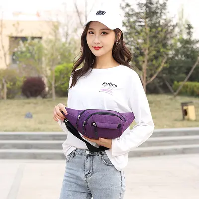 Men's and Women's Sports Waist Bag, Multifunctional Phone Bag for Running
