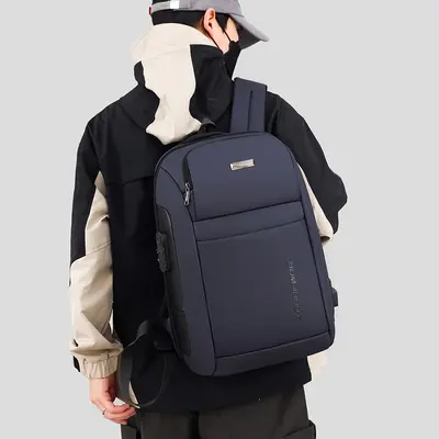 Herren-Businessrucksack mit USB-Anschluss, wasserdichtes Laptopfach - 3