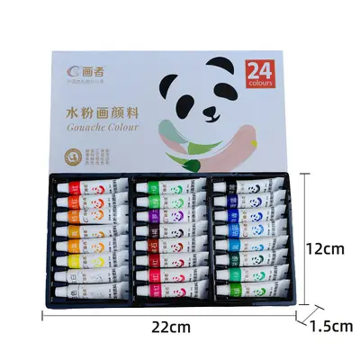 Gouache-Farbset 24/36 Farben 12ml abwaschbar