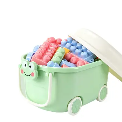 Soft rubber large particle building blocks, safe, early learning - 5