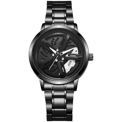 Men's quartz watch, waterproof, automatic movement, wheel design - 10