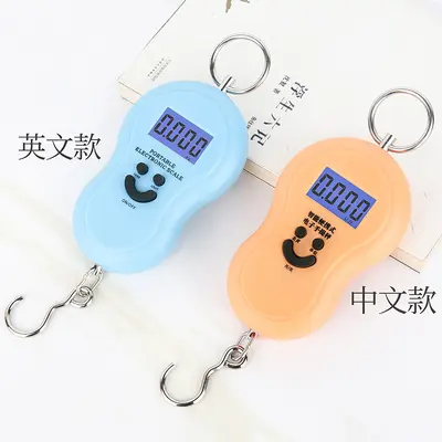 Mini electronic hanging scale 50kg portable luggage weighing