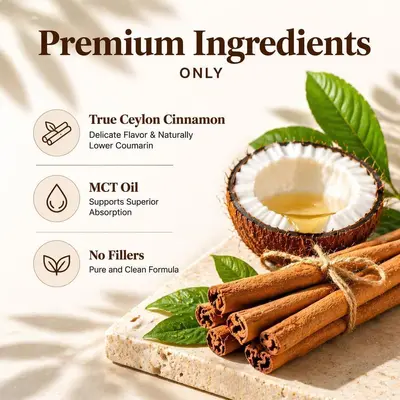 Metabolae Ceylon Cinnamon Capsules with MCT Oil - 4