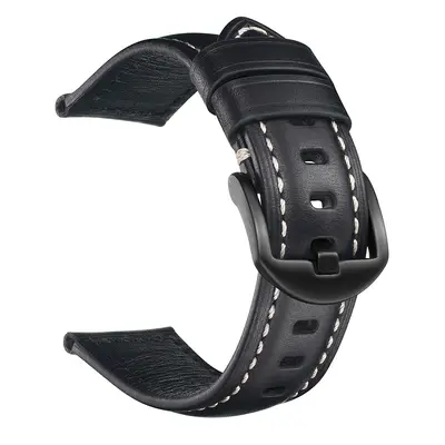 Handmade Vintage Genuine Leather Watch Strap, Oil-Waxed, 18-26 mm