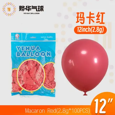 12 inç macaron balon seti, karışık renkli, 1. yaş doğum günü dekorasyonu - 12