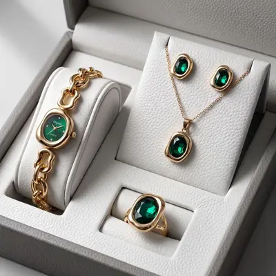 5-Piece Women's Quartz Watch Set with Bracelet
