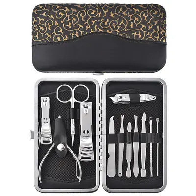 Edelstahl Nagelschere Set, 12-teilig, Smiley-Design - 13