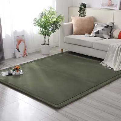 2 cm Kalınlıkta Mercan Polarlı Tatami Yer Matı, Yatak Kenarı Halısı - 11