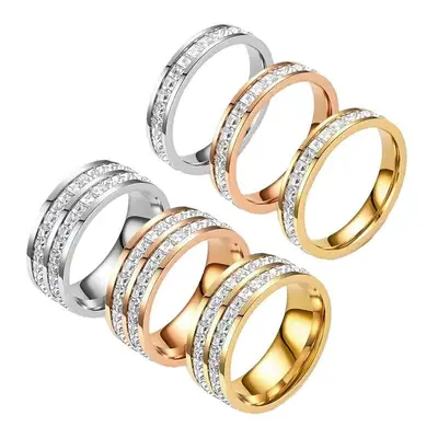 Minimalist titanium steel index finger ring for women