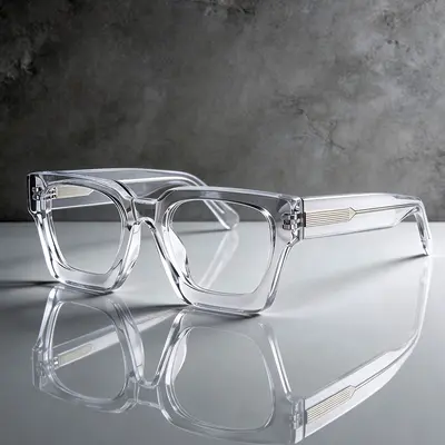 Acetate Sheet Eyeglass Frame, Thick Sheet, European and American Style - 11