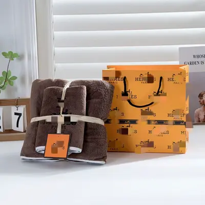 Coral fleece towel set 2-piece quick-dry absorbent towels - 7