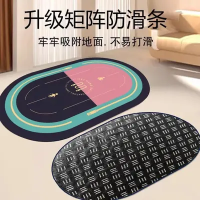 新升级防滑跳绳跳操居家瑜伽地垫健腹轮隔音减震室内加厚运动地毯
