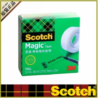 Genuine 3M Scotch 810 Magic Invisible Tape for Students - 10