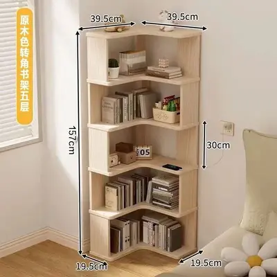 Köşe dolabı, basit raflı depolama dolabı, pencere kenarı için - 11
