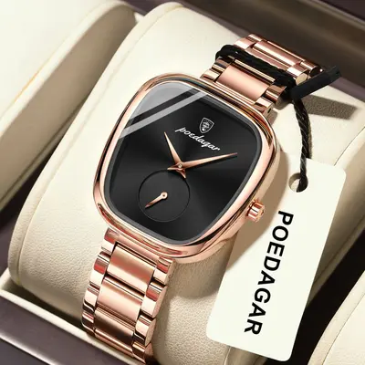 Luxury women's quartz wristwatch, waterproof, casual style - 9