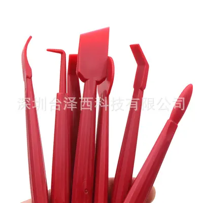 13 Parça Araç Folyo Uygulama Aracı Seti, Kenar ve Derz Spatulası