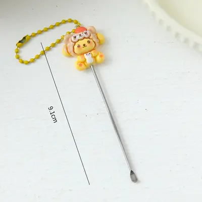 Cartoon Pattern Nail Scissors Set with Ear Cleaner - 10