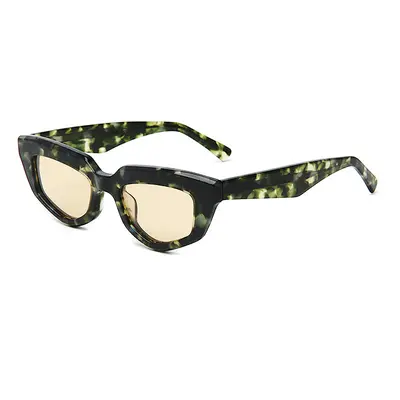 Retro Small-Frame Cat-Eye Sunglasses for Women, Acetate - 9