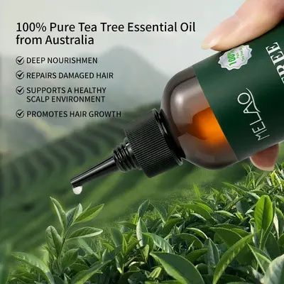 跨境茶树精油批发头发护理养护发根修护头皮护发精油现货茶树发油