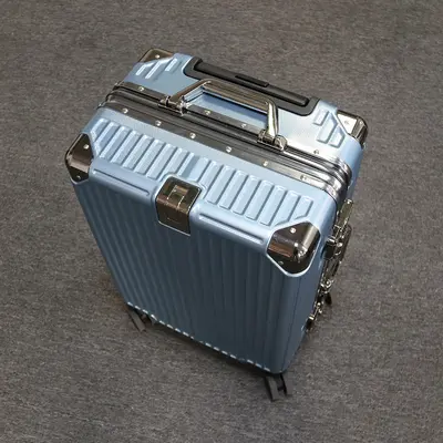 Sit-On Trolley Suitcase, Large Capacity, Combination Lock, Carry-On Size - 11