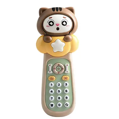 Children's Educational Face-Changing Remote Control Toy Phone, with Music