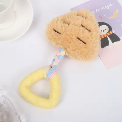 TPR Rubber Plush Dog Toy, Bite-Resistant Chew Toy
