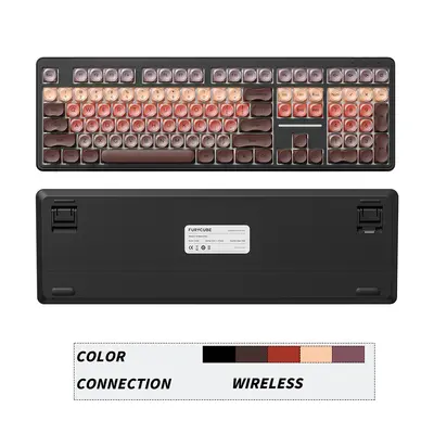 FURYCUBE IP108 Ruj Temalı Kablosuz RGB Oyun Klavyesi - 7