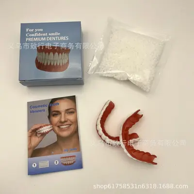 Realistic Full Coverage Fake Tooth Covers, 50 Pcs - 9