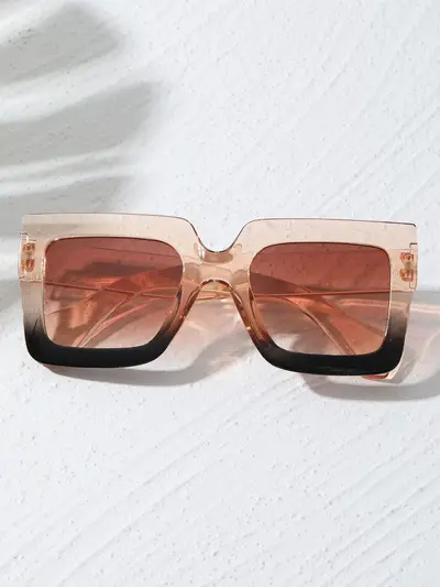 Women's Square Large-Frame Sunglasses, UV Protection, 6-Piece Set - 10