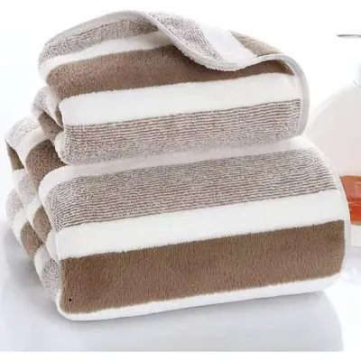 Sınır ötesi havlu banyo havlusu seti mercan kadife havlu ev erkek ve kadın yüz lif banyo havlusu Yüz havlusu - 7